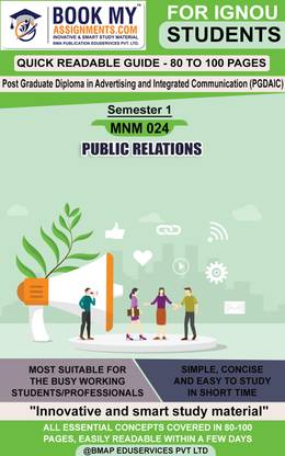 IGNOU MNM 024 Public Relations Quick Readable Notes | Important Topic-wise Conceptual Notes | Degree