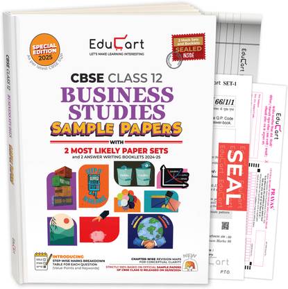 Educart CBSE Sample Question Papers Class 12 Business Studies Book (For 2025 Exam)  - Class 12 Sample Paper 2025
