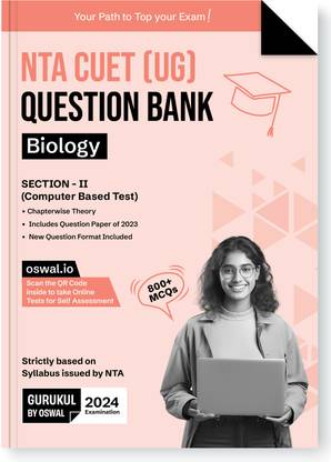 Gurukul NTA CUET (UG) Biology Question Bank Exam 2024 : 800+ MCQs with Chapterwise Theory, 2023 Solved Paper, New Paper Pattern, Common University Entrance Test Computer Based