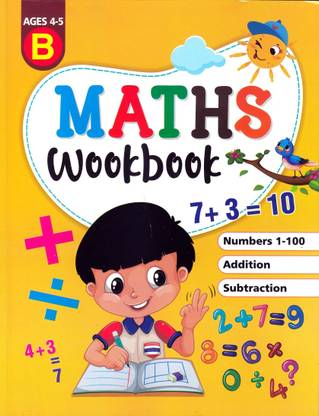 Shopsji Math Workbook Counting 1-100, Addition, Subtraction | Math Workbook For Children Ages 3-5 | Math Exercise Book | Early Learning Math Notebook| Math Numbers Notebook |Preschool And Primary Math Exercise Book  - Math Learning books for Pre-primary kids