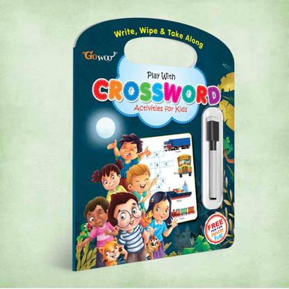 Write, Wipe & take Along Crossword With Pen | Crossword Quest: Write & Wipe Edition