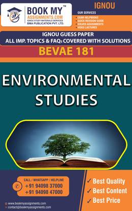 IGNOU BEVAE 181 Environmental Studies | Guess Paper| Important Question Answ Bachelor of Arts (Vocational Studies) Micro Small and Medium Enterprises (BAVMSME)er| ABILITY ENHANCEMENT COMPULSORY COURSE