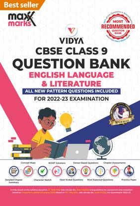Maxx Marks English language & Litrature CBSE Question Bank Class 9  - Best CBSE Question Bank for Class 9 by MaxxMarks