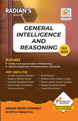 General Intelligence & Reasoning Guide Book for JNV, Sainik School (AISSEE), RMS and Other Competitive Exams in English 2024