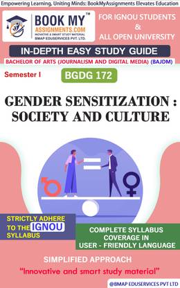 IGNOU BGDG 172 Gender Sensitization : Society and Culture In Depth Guide For Ignou Student