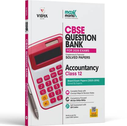 Maxx Marks CBSE Class 12 Accountancy Question Bank for 2026 Board Exam