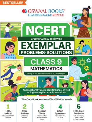 Oswaal Ncert Exemplar (Problems - Solutions) Class 9 Mathematics Book