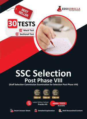 SSC Selection Post Phase VIII Exam 2021 10 Mock Test + Sectional Test + Previous Year Paper  - 10 Full-length Mock Tests + 20 Sectional Tests | Free Access to Online Tests