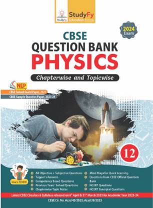 CBSE PHYSICS Chapterwise Question Bank Class 12 (with Solved Papers) for 2023-2024