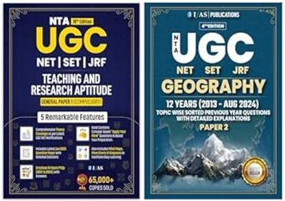 UGC NET Geography  - UGC NET Geography Paper 2 & Paper 1 - 2025 [Set of 2 Books] | Previous Year Solved Papers Unit Wise Sorted with Detailed Solutions | Best Seller Previous Question Paper PYQ Book for NTA-UGC NET/JRF and SET Geography Examinations in India | IFAS Publications