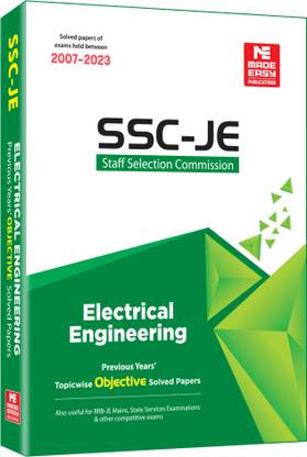 SSC : JE Electrical Engineering 2024- Previous Year Objective Solved Papers- 1