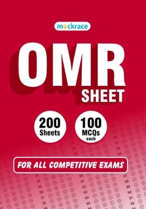 OMR Sheet for all competitive exams - 200 sheets, 100 MCQs each