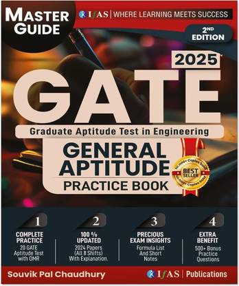 GATE General Aptitude Practice Book  - Master Guide Book: Includes Theory, 500+ Practice Questions, 20 Model Test Papers and Updated GATE PYQ 2024. Best Book for GATE Aptitude and Reasoning in India | Two Brothers Publications