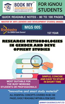 IGNOU Master of Arts (Gender and Development Studies) (MAGD) Quick Readable Notes | Important Topic-wise Conceptual Notes | DEGREE