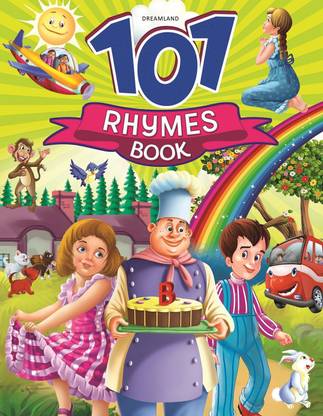 101 Rhymes Book  - For Kids Ages 3–8 | Popular Rhymes Like Twinkle Twinkle, Humpty Dumpty & More | Colourful Illustrated Story & Fun Early Learning Book for Young Children
