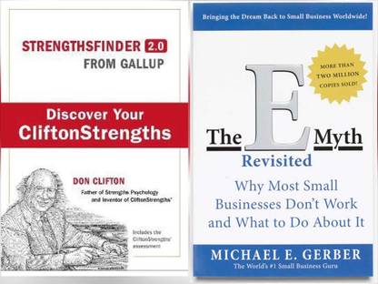 Combo of 2 Books (Strength finder 2.0 From Gallup-Discover Your Clifton Strengths + The E-Myth Revisited)