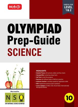 MTG Olympiad Prep-Guide Class 10 Science (NSO) - Detailed Theory, NSO Chapterwise Previous Years Questions with Self Test For SOF 2025-26 Exam