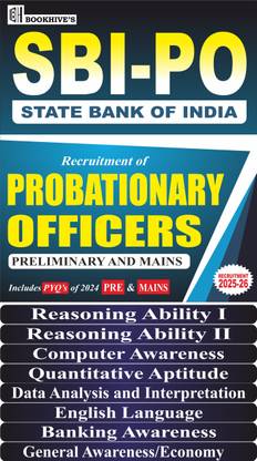 SBI PO 2025-2026 State Bank of India Probationary Officers (Set of 8 Books) Preliminary and Mains  - SBIPO 2025