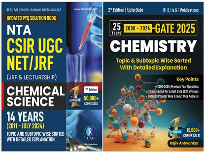CSIR NET Chemical Science and GATE Chemistry PYQ Book  - Previous Year Questions with Detailed Solutions Combo 2 Books