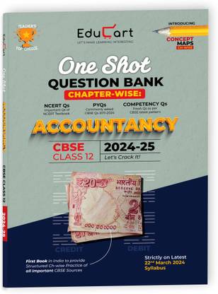 Educart CBSE Class 12 ACCOUNTANCY One Shot Question Bank 2024-25 (for 2025 exam)