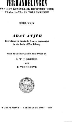 Adat Atjèh