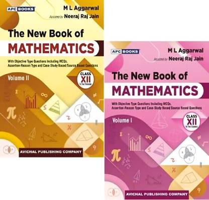 The New Book of Mathematics (Vol 1 & 2) Class 12th (2024-25 Examination)