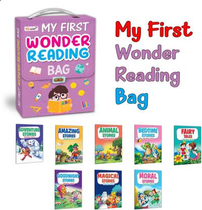 Children's educational Story book collection : Kid's First Library Bag, Story book for preschoolers, Educational picture books for kids of 8 Story Books