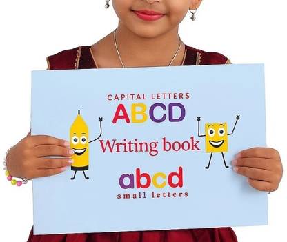ABCD Writing Practice for Kids - Capital and Small Letters  - Tracing Book
