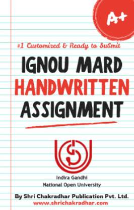 Customized IGNOU Handwritten Assignment for MARD course (MA in Rural Development) of any session (Ready to Submit including Front Page)  - After purchasing, you have to send your assignment details to our
