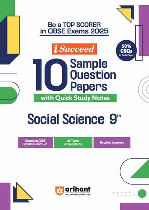 Cbse I-Succeed Sample Question Papers Social Science Class 9th