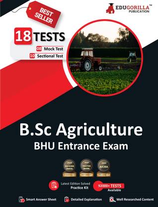 EduGorilla B.Sc Agriculture Entrance Exam  - 1900+ Solved Questions (8 Mock Tests + 10 Sectional Tests) | Free Access to Online Tests