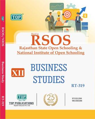 TOP RSOS Class 12 Business Studies RT 319 Based On Rajasthan State Open Schooling & National Institute Of Open Schooling