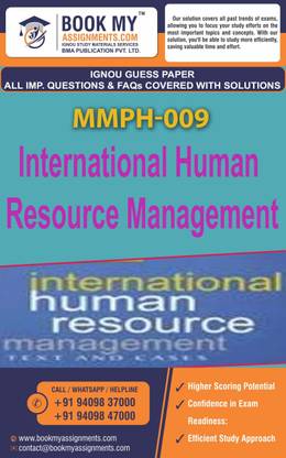 IGNOU MMPH 009 International Human Resource Management | Guess Paper| Important Question Answer| Post Graduate Diploma in Human Resource Management (PGDIHRM)