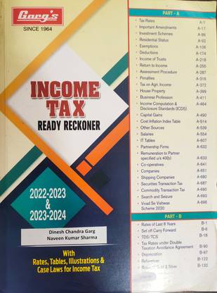 INCOME TAX READY RECKONER
2022-2023 & 2023-2024