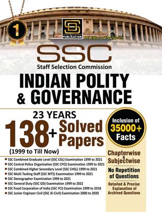 SSC CHAPTERWISE INDIAN POLITY & GOVERNANCE SOLVED PAPERS (English Medium)