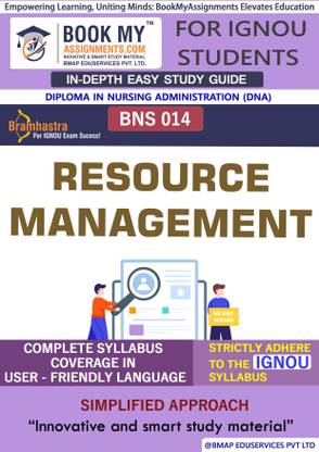 IGNOU BNS 14 Resource Management Study Material (In Depth Guide) For Ignou Student