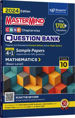 Mathematics (Basic) Class 10 CBSE Question Bank for 2024 Exam by Master Mind  - Maths Class 10 NCERT Class 10 CBSE Question Bank 2023 - 2024