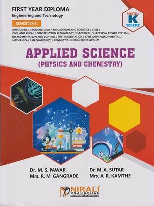 APPLIED SCIENCE (Physics and Chemistry) (MSBTE K Scheme – Semester 2 – First Year Diploma Course In Engineering And Technology – Common For All Branches (312308))