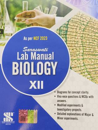 Saraswati Biology Lab Manual Class 12 (2024 edition)