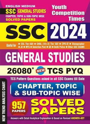 SSC General Studies (English Medium) 26080+ TCS PYQ Chapter, Topic & Sub-Topic Wise Solved Papers 2024