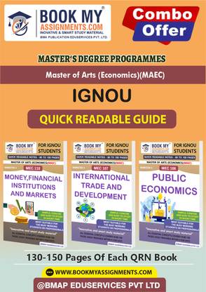 IGNOU MEC106 MEC107 MEC110 Quick Readable Notes Comprehensive Study Guide for IGNOU Students-MAEC In English -Our books use 80 GSM A4 paper for clear, sharp prints, perfect for students.