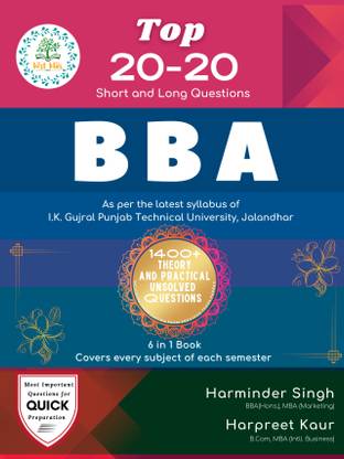 Top 20-20 Short and Long Questions (BBA)