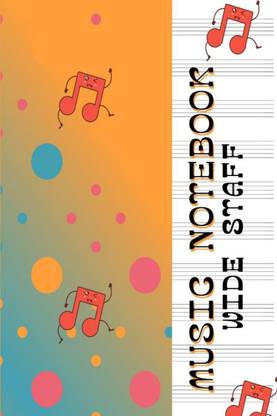 Music Notebook-Wide Staff