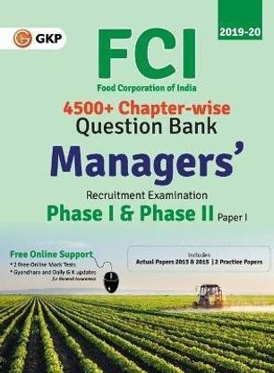 Fci Manager Phase I & Phase II (Paper 1) Chapterwise Question Bank 1 Edition