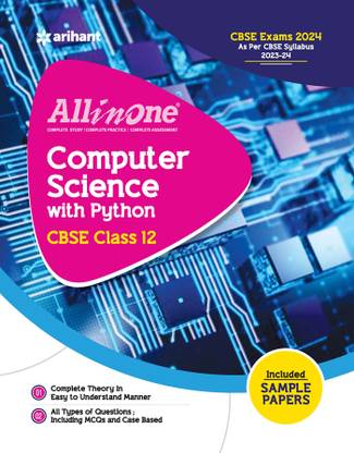 Arihant All In One Class 12th Computer Science with Python for CBSE Exam�2024