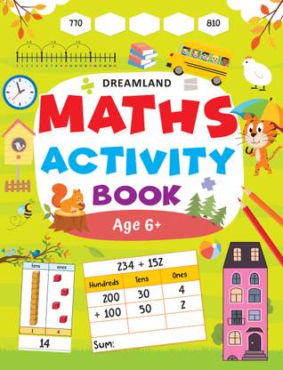 Maths Activity Book Age 6+  - Fun Activities, Puzzles, and Educational Lessons, Activities for Children, Fun Learning Activity Skills Book