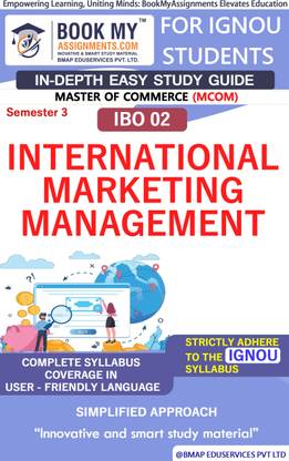 IGNOU IBO 02 International Marketing Management Study Material (In Depth Guide) For Ignou Student