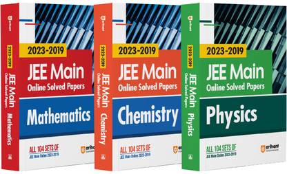Arihant JEE Main Online Solved Papers Physics, Chemistry, Mathematics (Set of 3 Books) Second Edition