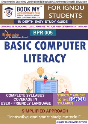 IGNOU BPR 5 Basic Computer Literacy Study Material (In Depth Guide) For Ignou Student