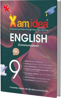 Xam idea Class 9 English (Communicative) | 2025-26 | Latest CBSE Syllabus| Rapid Recap | NCERT Mastery & Competency-Focused and Free Response Qs